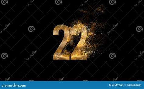 Golden Number From Particles Numbering Twenty Two Golden Numbers