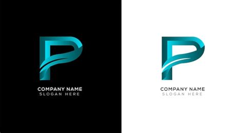 Premium Vector Gradient 3d Letter P Logo Design