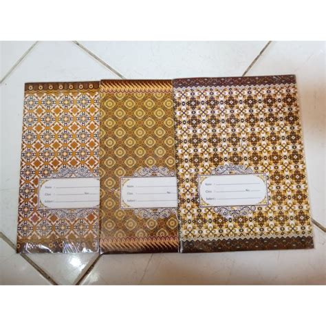 Jual Sampul Buku Tulis Batik Quarto Per Bungkus Lembar Shopee