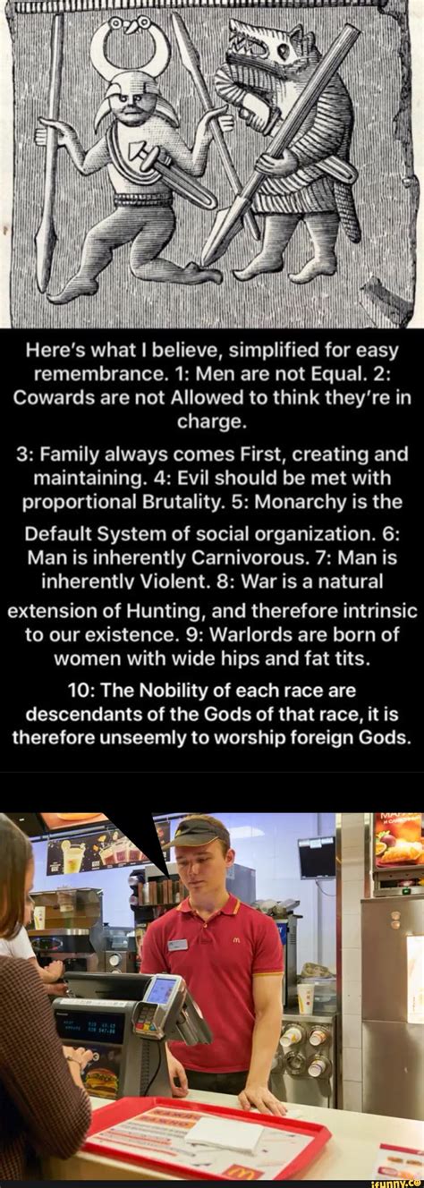 ASS Here S What I Believe Simplified For Easy Remembrance Men Are Not Equal Cowards Are