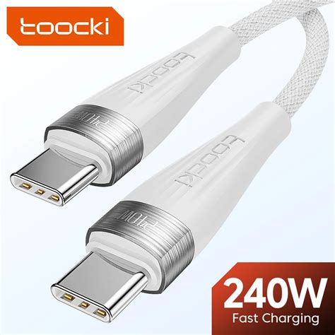 Toocki Usb C Para Usb C Cabo Carregamento R Pido Cabo Do Port Til Tipo