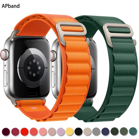 Alpine Loop Strap For Apple Watch Band 49mm 45mm 41mm 44mm 40mm Nylon Watchband Bracelet Belt