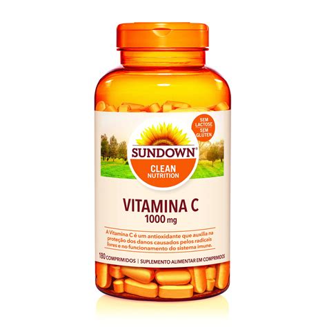 Vitamina C Sundown Sun C 1000mg 180 Cápsulas Preço Online Drogasil