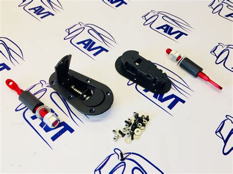 Замки капота D1 style скрытая установка (черные)