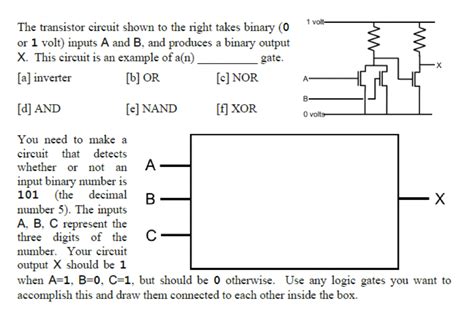 The Transistor Circuit Shown To The Right Takes Chegg