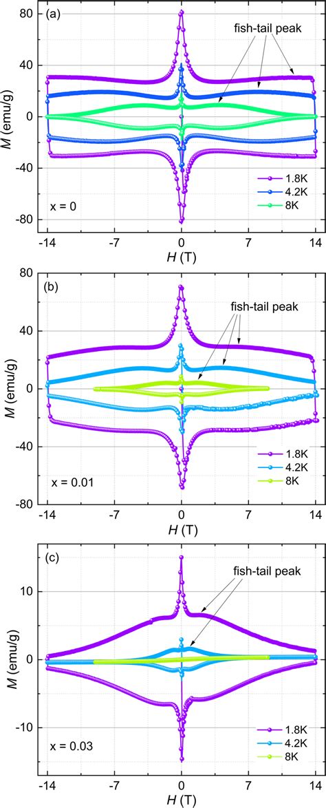 Magnetic Field H Dependence Of The Magnetization M Of Download