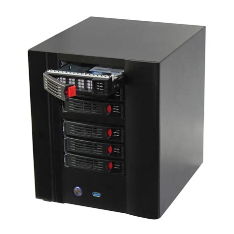 NAS Storage Server Casis Kecil Hot Swap 6 Bay ITX Casing Komputer NVR Panel Aluminium