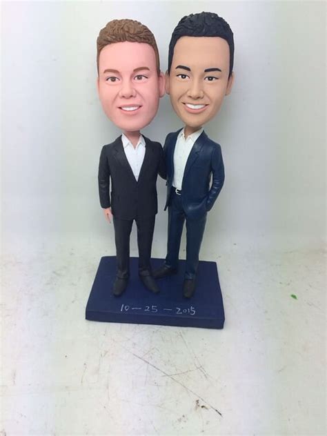 Gay Wedding Cake Topper Personalized Gay Wedding Cake Topper Etsy