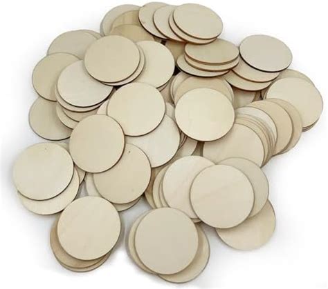 Amazon Jyongmer 200 Pieces Round Wood Circles For Crafts 1 Inch