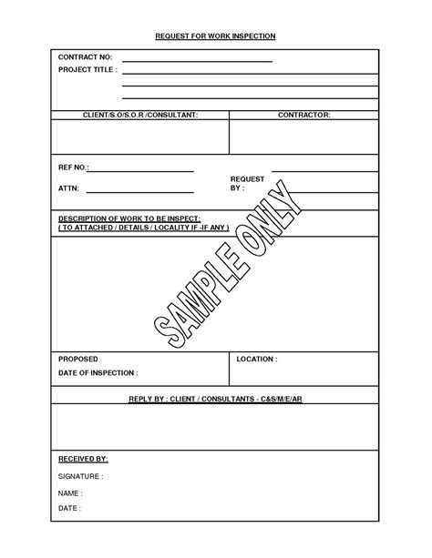 Construction Manager Qaqc Form