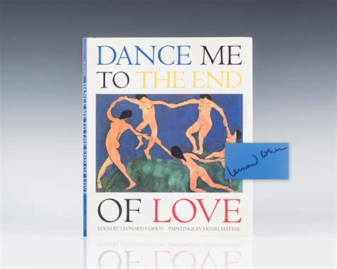 Dance Me To The End Of Love Leonard Cohen First Edition Signed