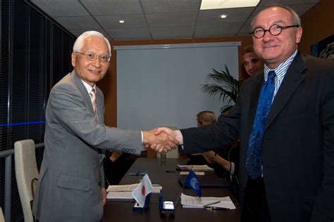 ESA Signature Of An Agreement On Space Components Between Mr Keiji