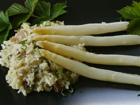 Spargel Risotto Mit Pilzen Skraftplatzerl