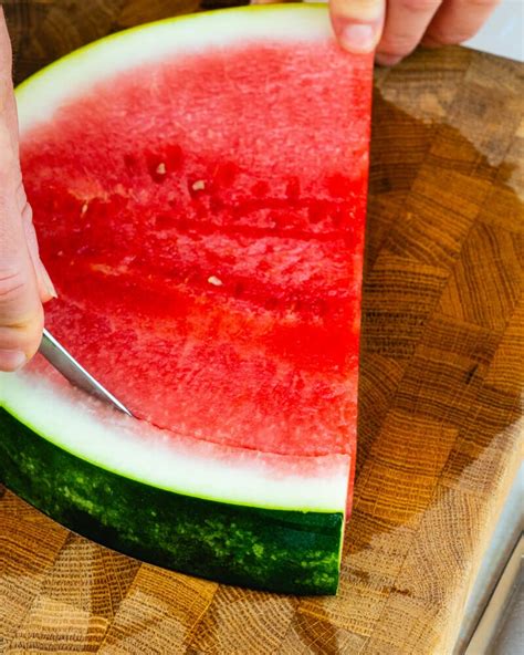 How To Cut A Watermelon Into Triangles