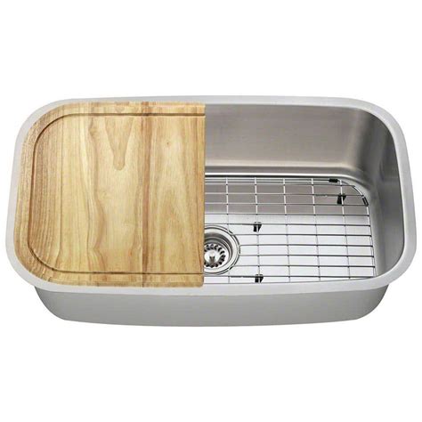 Polaris Sinks All In One Undermount Stainless Steel In Single Basin