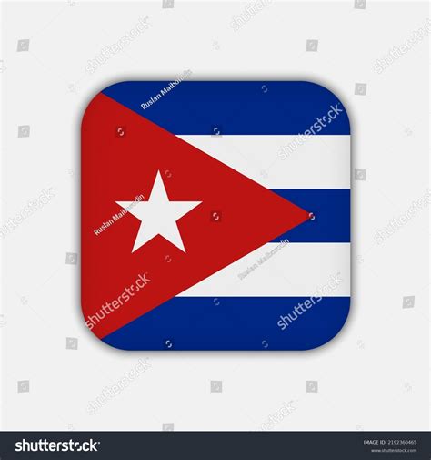 Cuba Flag Official Colors Vector Illustration Stock Vector (Royalty ...