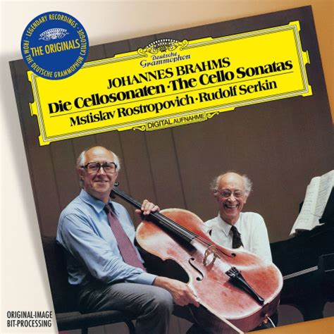 BRAHMS The Cello Sonatas Rostropovich Serkin Deutsche Grammophon