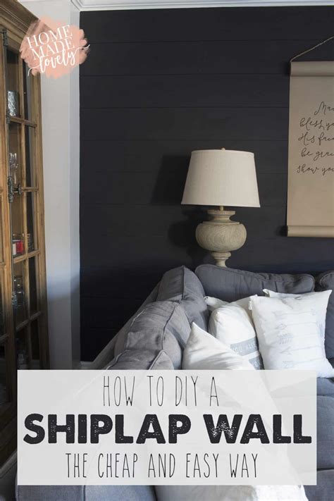 How To Diy A Shiplap Wall The Cheap And Easy Way