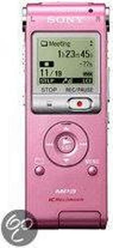 Sony Icd Ux Digitale Voice Recorder En Muziekspeler Roze Bol