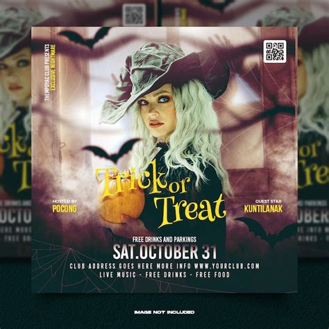 Premium Psd Halloween Horror Night Party Social Media Post