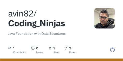 Github Avin82codingninjas Java Foundation With Data Structures