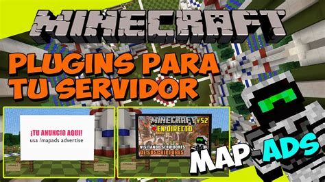 PLUGINS Para Tu SERVIDOR De Minecraft MAP ADS Tablones De Anuncios