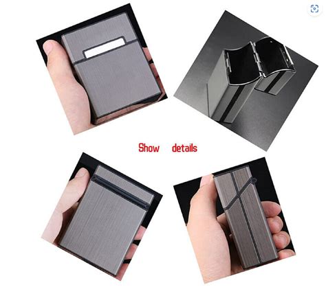 Metal Cigarette Case Aluminum Tobacco Holder Storage Container Pocket Box Ebay