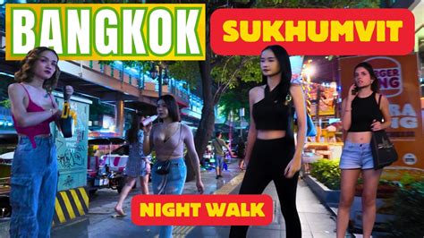 Bangkok Night Walking Tour Down Sukhumvit Rd From Emsphere To Soi Arab