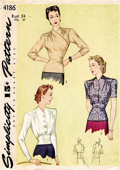 Vintage Patterns Vintage Sewing Patterns Clothing Patterns S