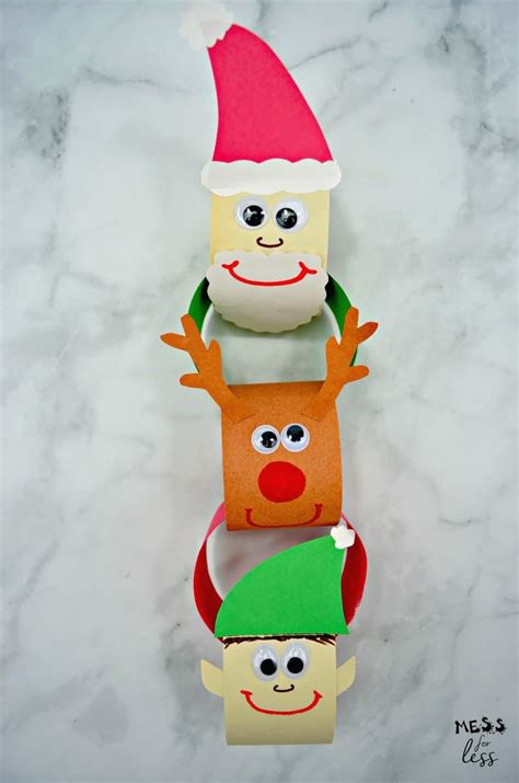 Christmas Paper Chain Craft Mess For Less