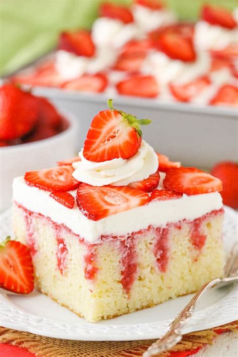 Strawberry Poke Cake Easy Strawberry Vanilla Cake Recipe