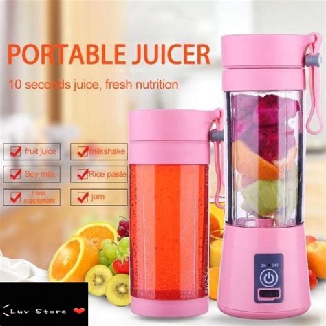 USB Portable Electric 6 Blade Fruit Juicer Cup Bottle Mixer