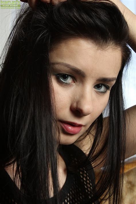 Brunette Helena Black Having Fun Exposing Her Juicy Pussy On The Sofa Photos