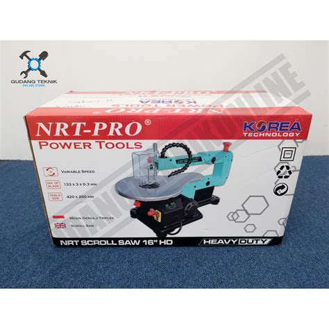 Jual Scroll Saw Nrt Pro Hd Mesin Potong Ukir Multiplek Kayu