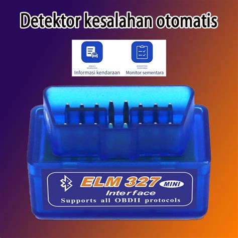 Elm Mini Obd Obd Bluetooth Wireless Car Scanner V V Alat Scan