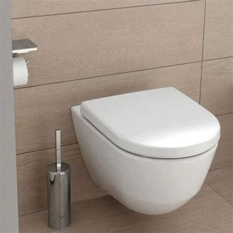 White Ceramic Wall Hung Toilet Seat Kanopus International Id