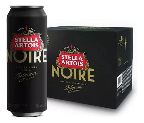 Cerveza Stella Artois Noire Schwarzbier Lata 473 Ml Pack X6