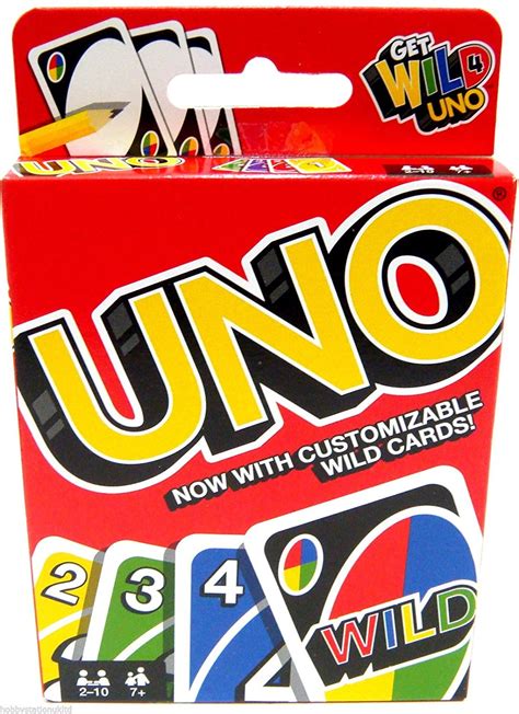 Mattel Uno Card Game with Wild Cards Uno Card Games Great Family Fun ...