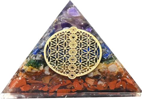 Grande Pyramide D Orgone Cristal Pyramidal Naturel Des Sept Chakras