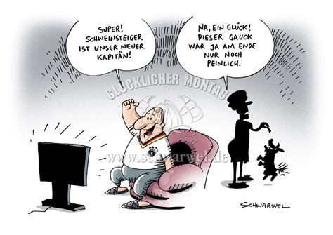 Fussball Schwarwel Karikatur