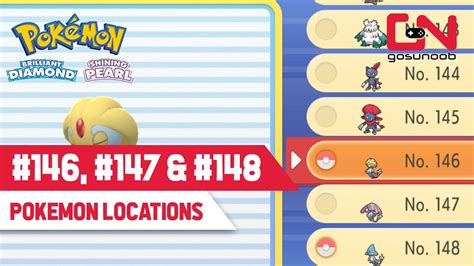 Sinnoh Pokedex No And Locations In Pokemon Brilliant