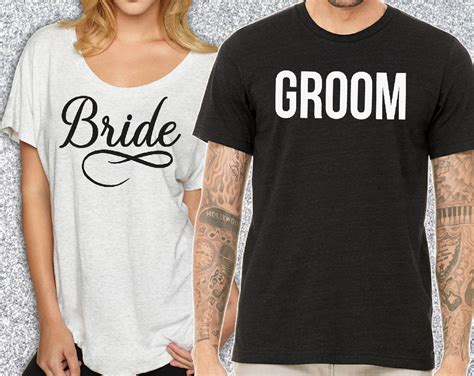 Bride And Groom Shirts Newlywed Couple Shirt Set Ts For Etsy