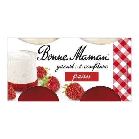 Yaourt Confiture De Fraises Bonne Maman Les Pots De G Prix