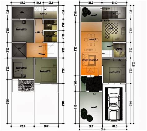 Gambar Contoh Gambar Denah Rumah Minimalis Modern 6x10 Minimalist Blog