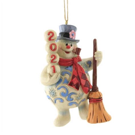 Jim Shore Frosty Dated Ornament Polyresin Snowman Dated