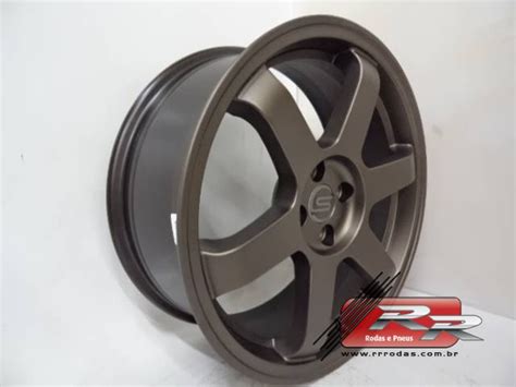 JOGO DE RODA S247 ESPORTIVA SCORRO 18X7 5 BRONZE 4X100 ET 40 RR Rodas