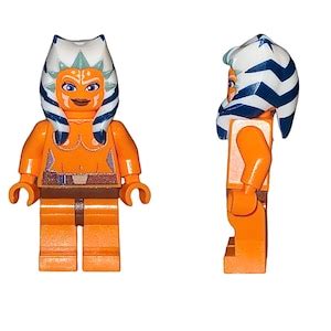 Star Wars Ahsoka Tano Nude Minifigures Custom Design On Lgo Parts Space Disney Galaxy Etsy