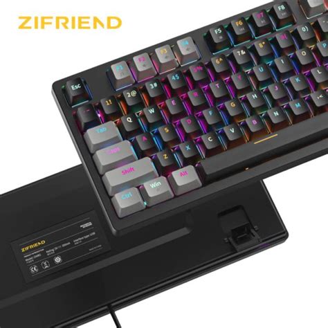Zifriend ZA981 98 Keys Mechanical Keyboard Red Blue Switches Hot Swappable Black Grey Vibe