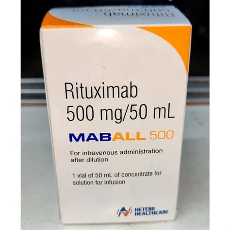 Maball Rituximab Injection 500 Mg HETERO 50 Ml At Rs 7400 1 Box In