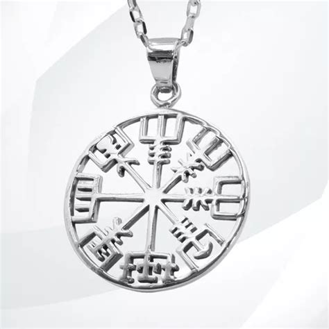 Vegvísir Nordico Brujula Vikinga En Plata Fina 925 M37 Cuotas sin